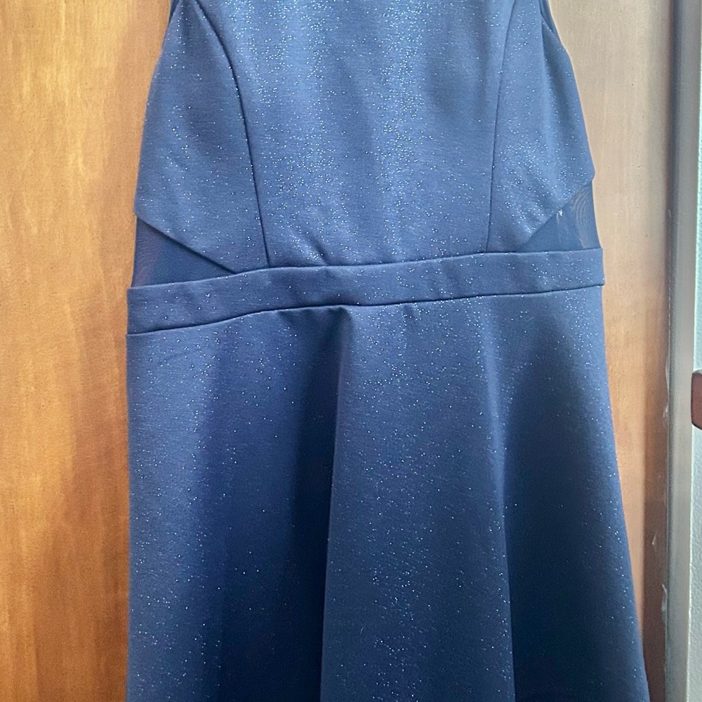 Elegant Navy Blue Women's Dress